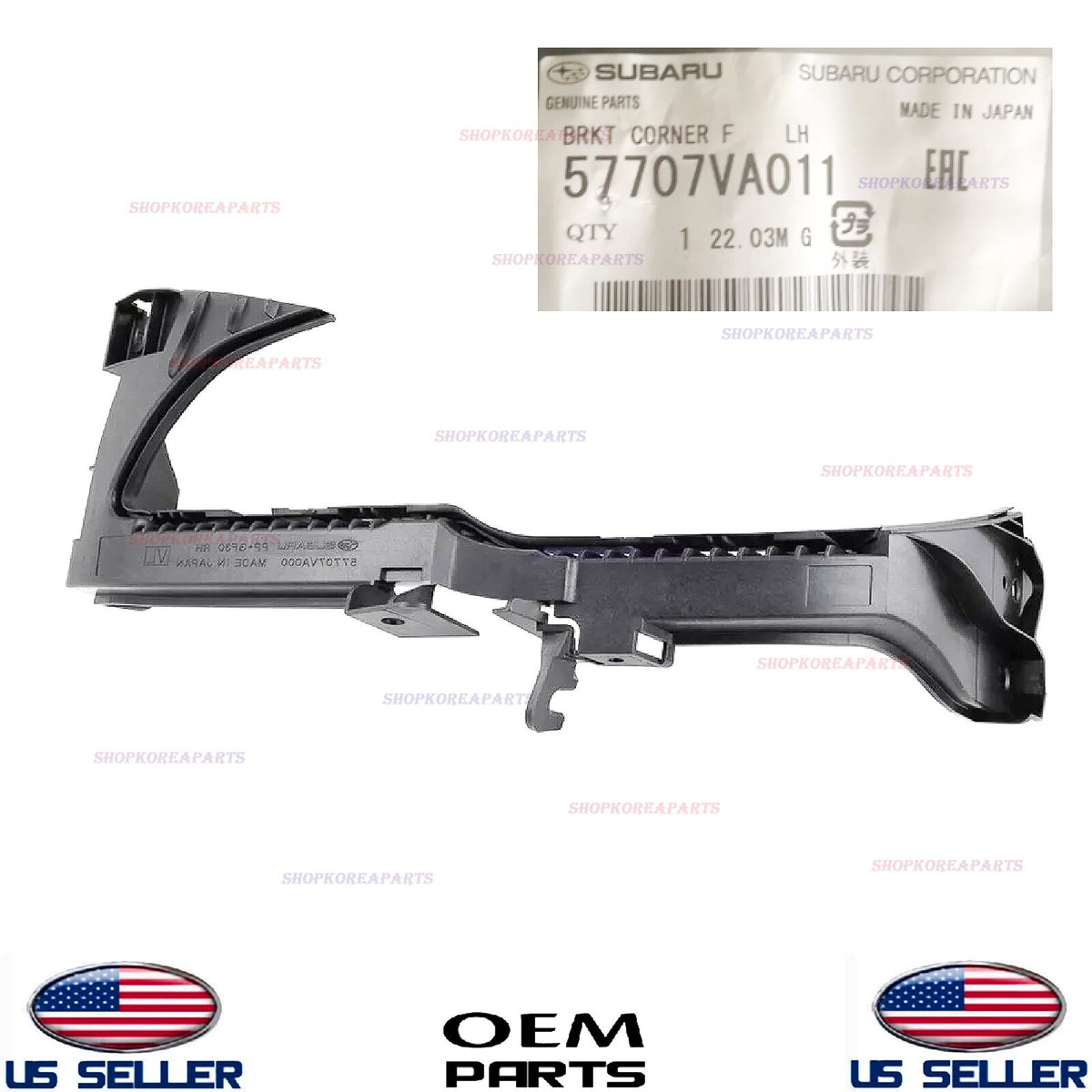 GENUINE Front Bumper Corner Support Bracket LEFT ⭐OEM⭐ Subaru WRX & STi 2015-17