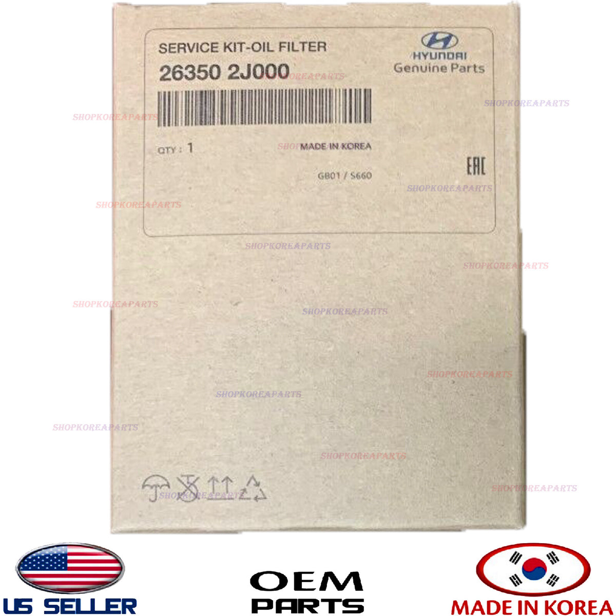 GENUINE Engine Oil Filter Kit ⭐OEM⭐ HYUNDAI 2.0L *See compatibility 263502J001