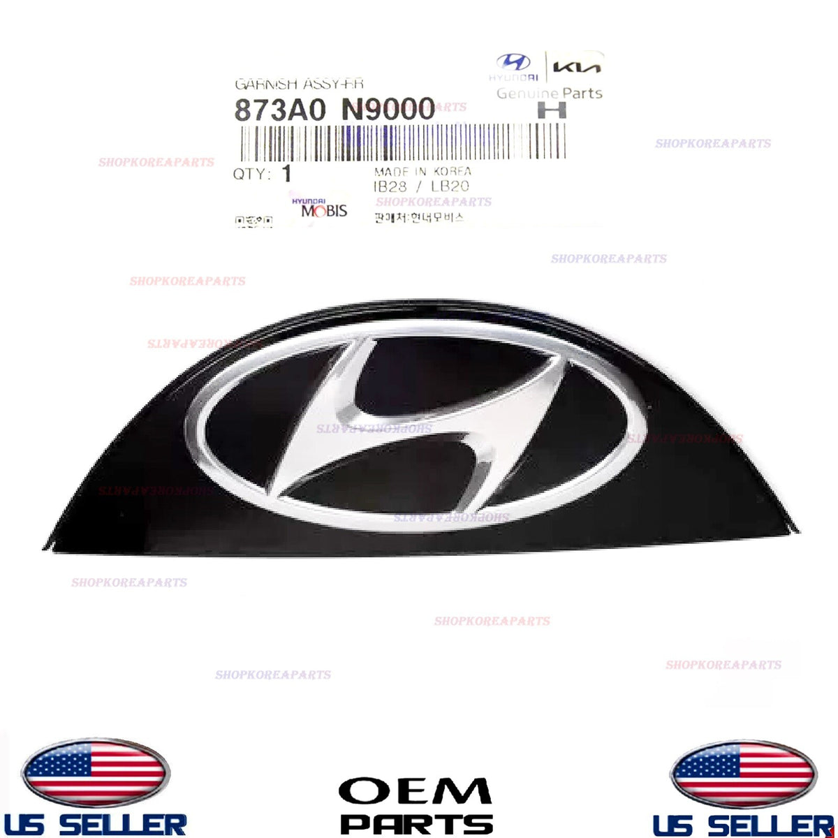GENUINE OEM Rear Liftgate Trunk Glass Emblem "H" Molding 2022-25 Hyundai Tucson
