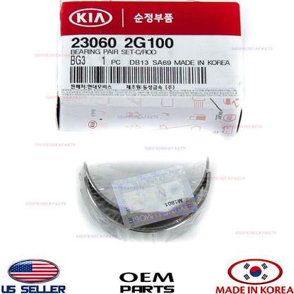 GENUINE Engine Connecting Rod Bearing Pair OEM HYUNDAI KIA *See compatibility