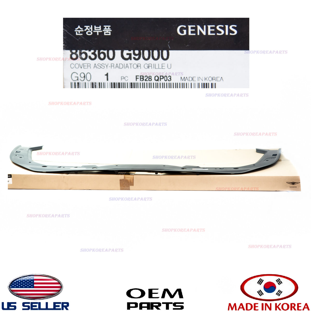 GENUINE Grille Cover Upper Radiator Sight Shield ⭐OEM⭐ GENESIS G70 2019-2023