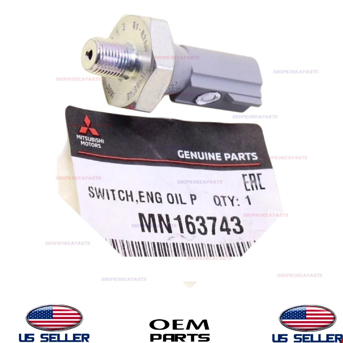 GENUINE OEM Engine Oil Pressure Switch 2007-2024 Mitsubishi MN163743