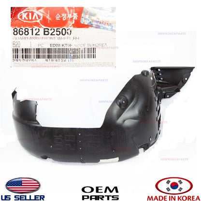 GENUINE Fender Liner Front RIGHT Passenger Side OEM KIA SOUL 2017-19 86812B2500