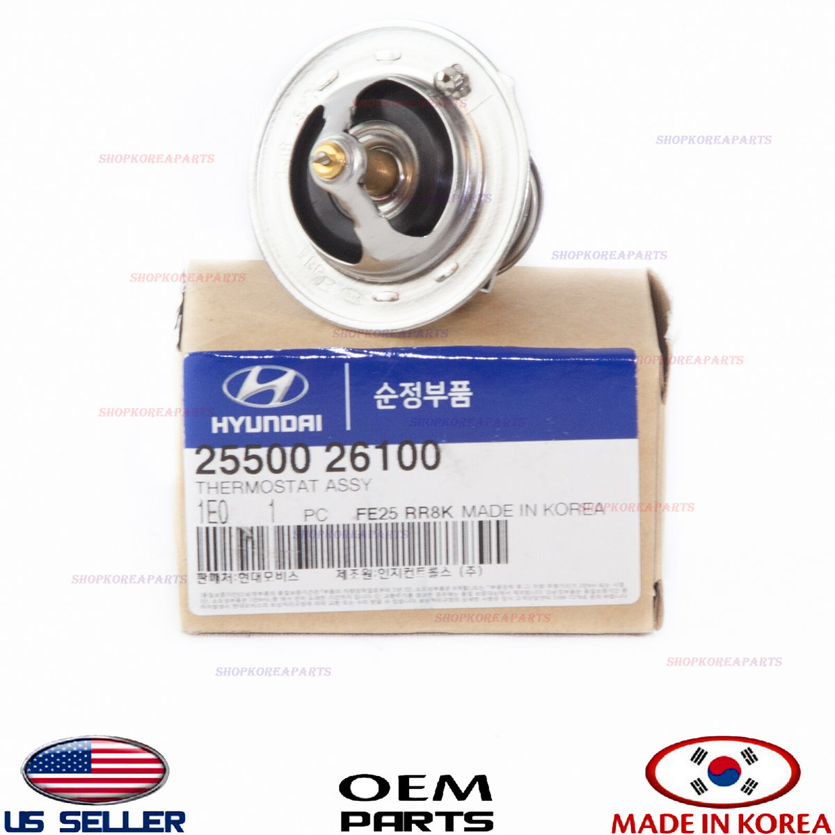 GENUINE ENGINE COOLANT THERMOSTAT 1.6L 2.0L 2.4L HYUNDAI KIA *See compatibility