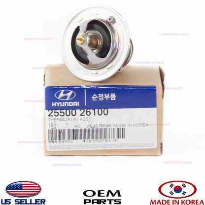 GENUINE ENGINE COOLANT THERMOSTAT 1.6L 2.0L 2.4L HYUNDAI KIA *See compatibility
