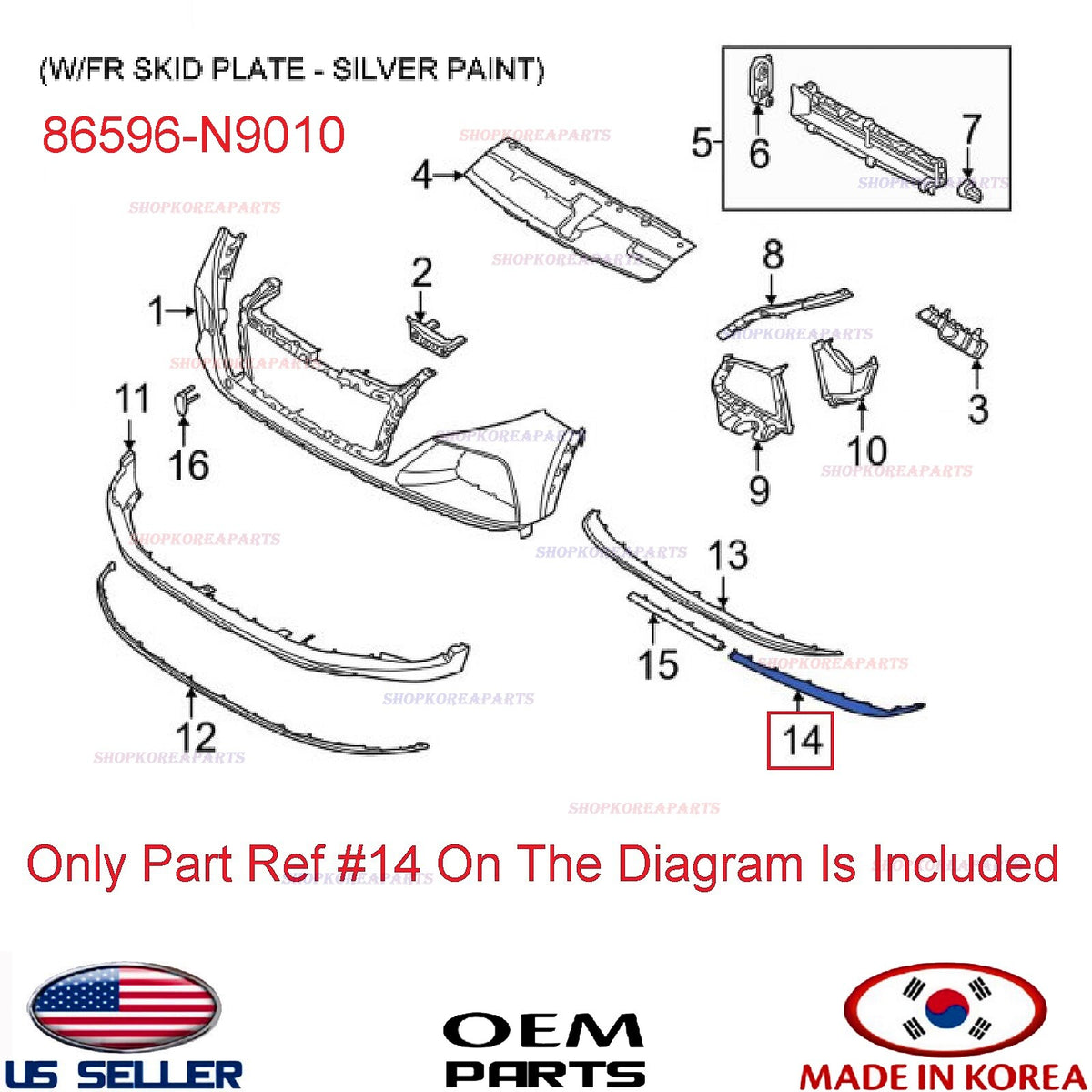 GENUINE Front Bumper Lower Molding RIGHT Passenger ⭐OEM⭐ Hyundai Tucson 2022-24