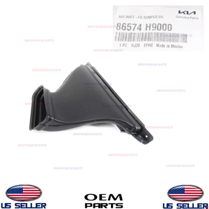 GENUINE OEM Front Bumper Air Inlet Duct RIGHT Passenger Side Kia Rio 2018-2020