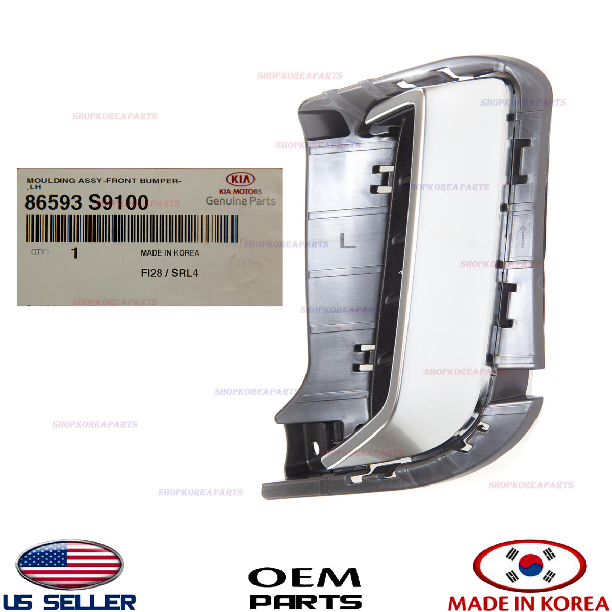 GENUINE Front Bumper Vent Grille LEFT Driver Side ⭐OEM⭐ KIA TELLURIDE 2020-2022