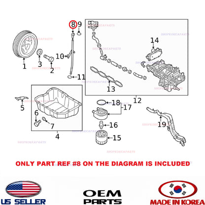 GENUINE Engine Oil Level Dipstick OEM⭐ HYUNDAI KIA 2.0L turbo *See compatibility