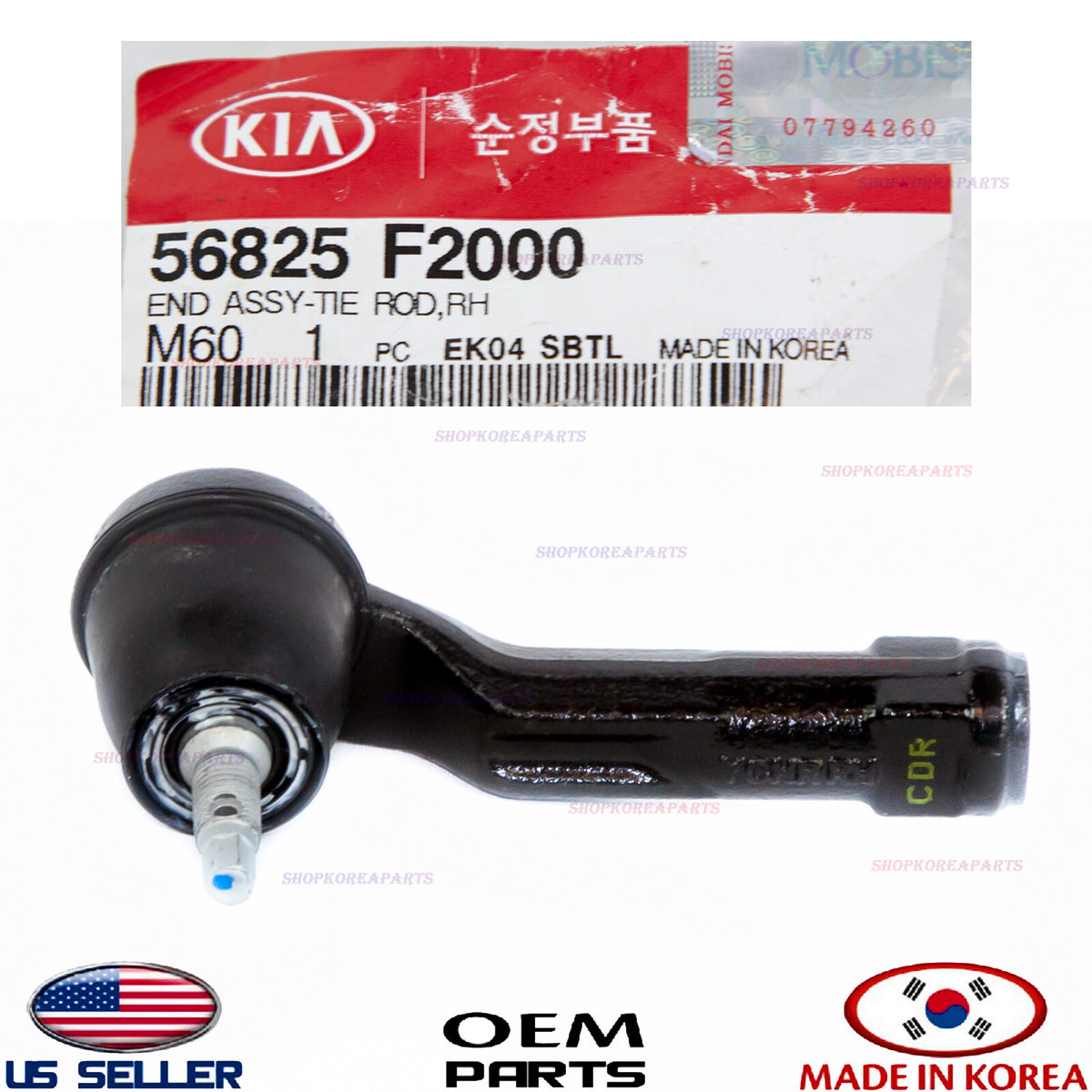 GENUINE OEM Outer Tie Rod End Right Passenger Side Kia Forte Elantra Kona