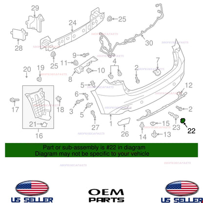 GENUINE OEM Right Passenger Side Tow Bracket Hook Cover 14-16 Mazda 3 Hatchback