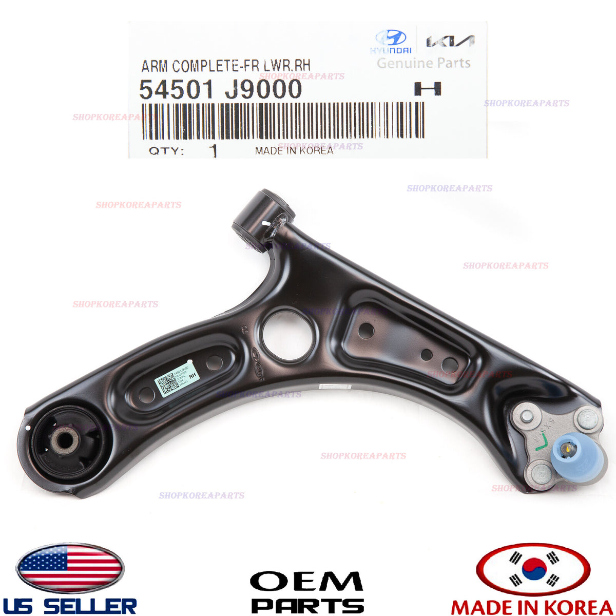 GENUINE Front Lower Control Arm RIGHT Passenger Side OEM⭐ HYUNDAI KONA 2018-2023