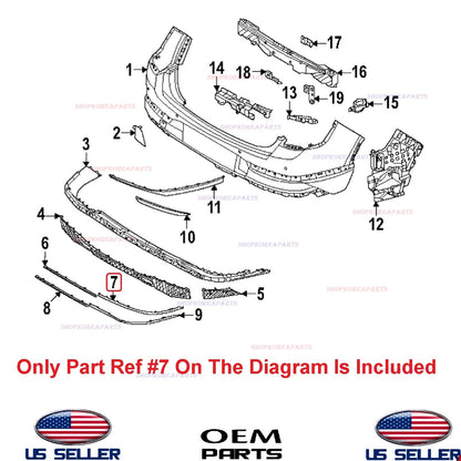 GENUINE OEM Rear Bumper Upper Molding RIGHT Passenger Side 2025-26 Genesis GV80