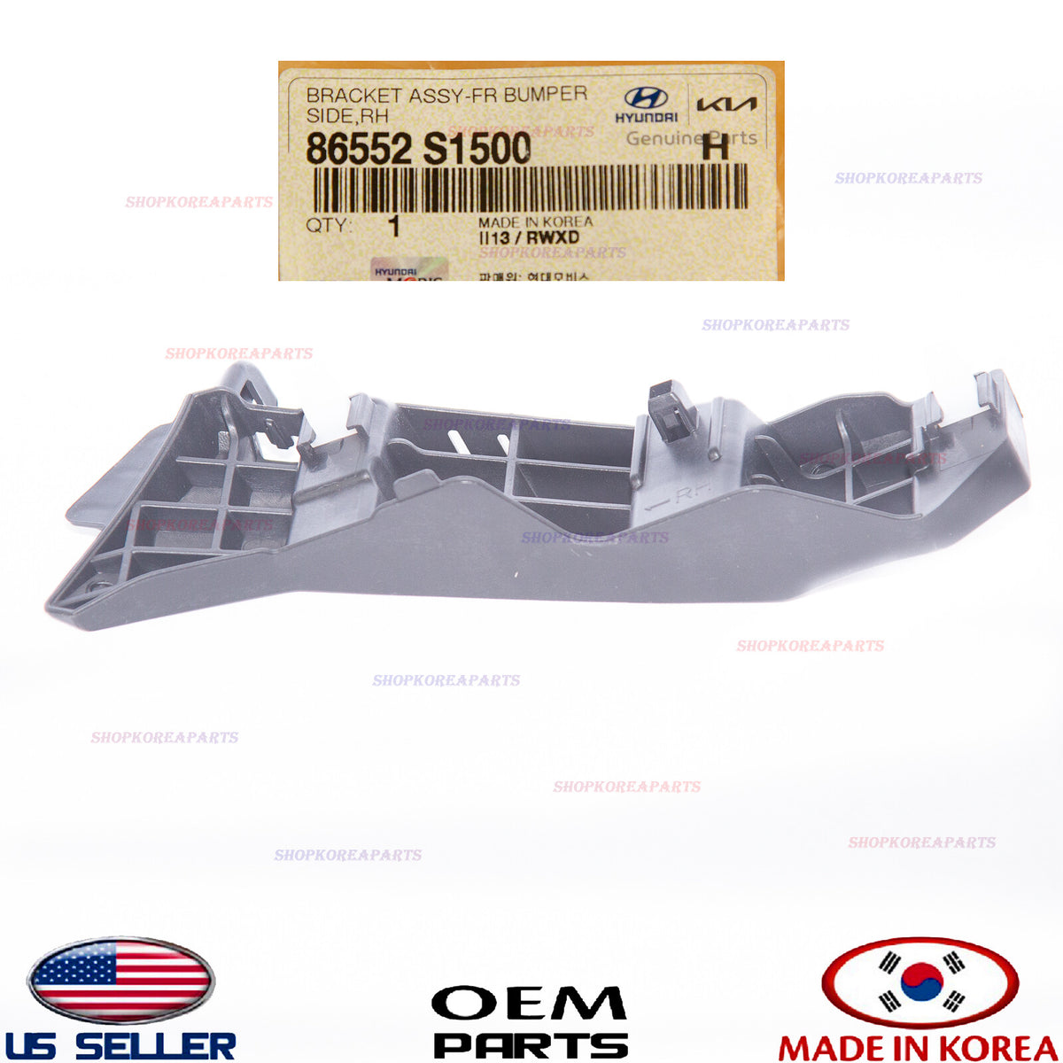GENUINE Front Bumper Bracket Retainer RIGHT Passenger Side ⭐ SANTA FE 2021-2023