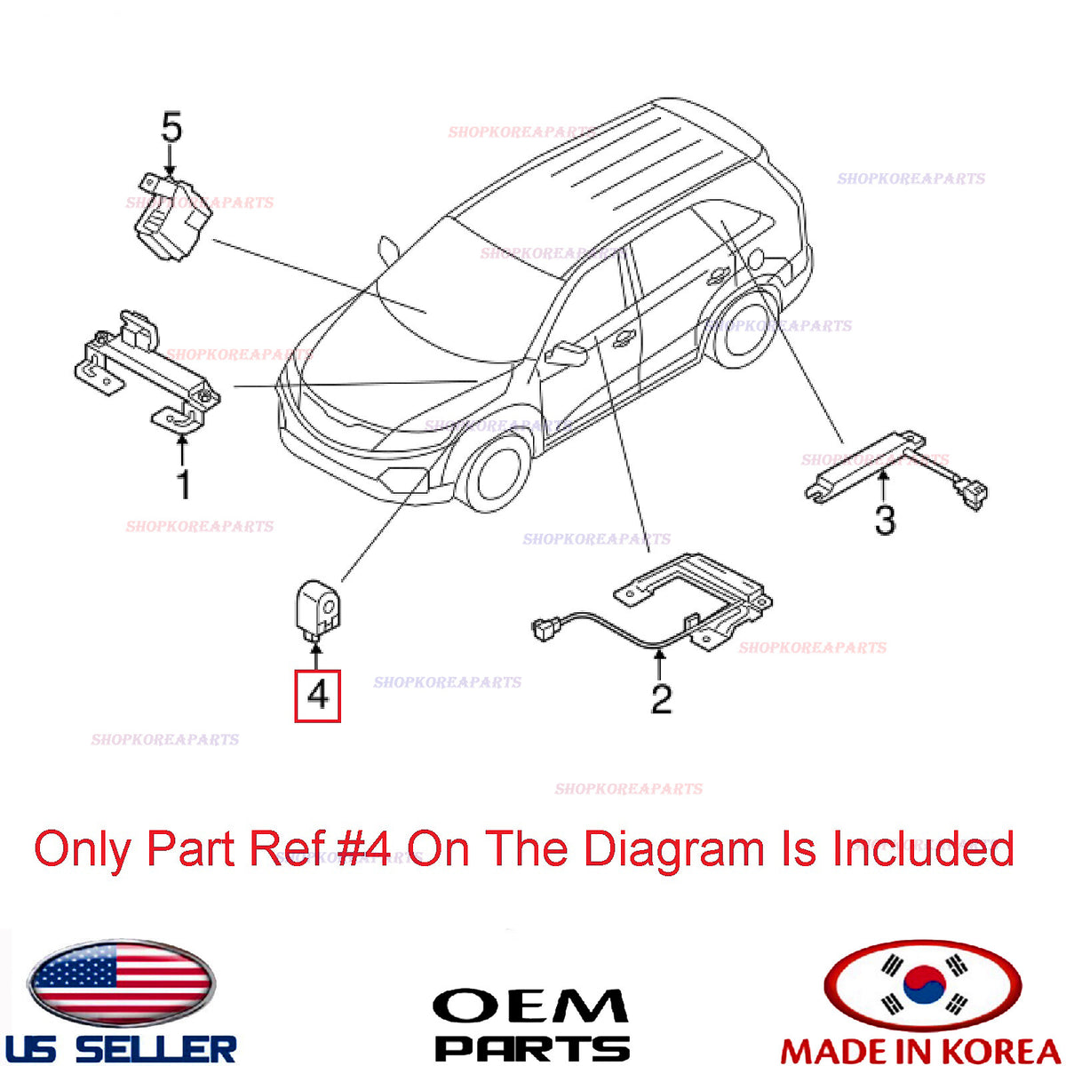 Park Distance Warning Buzzer Siren Speaker ⭐OEM⭐ HYUNDAI KIA *See Compatibility