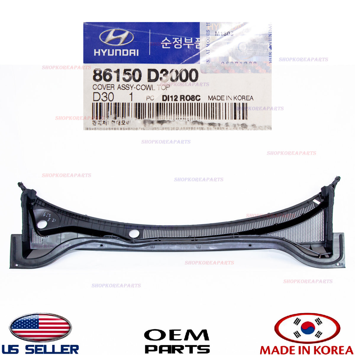 GENUINE Cowl Cover Panel Windshield Wiper Motor Cover OEM Hyundai Tucson 2016-21