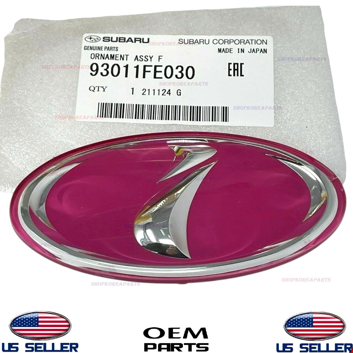 GENUINE OEM Pink "i" Front Grille Emblem Subaru Impreza WRX STI 2002-2011
