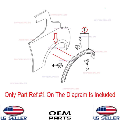 GENUINE Rear Fender Wheel Garnish Molding Passenger Side OEM NISSAN JUKE 2011-17