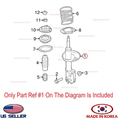 Front Suspension Strut RIGHT Passenger Side ⭐ Kia Forte 2014-2016