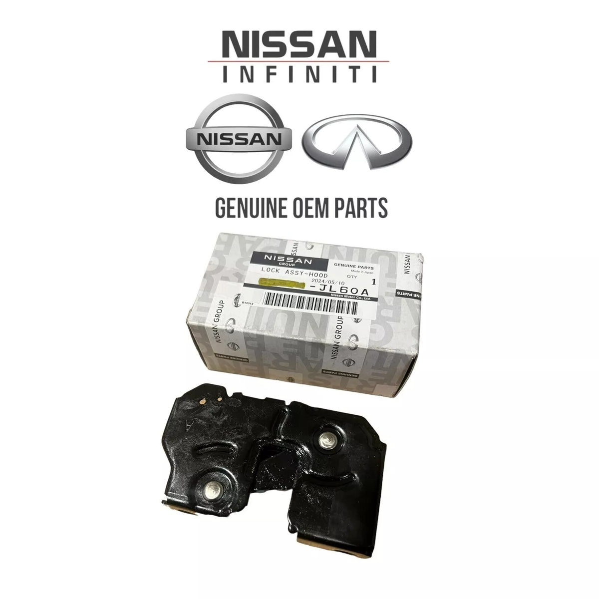 GENUINE Hood Lock Latch LEFT Driver Side⭐OEM⭐ NISSAN INFINITI *See compatibility