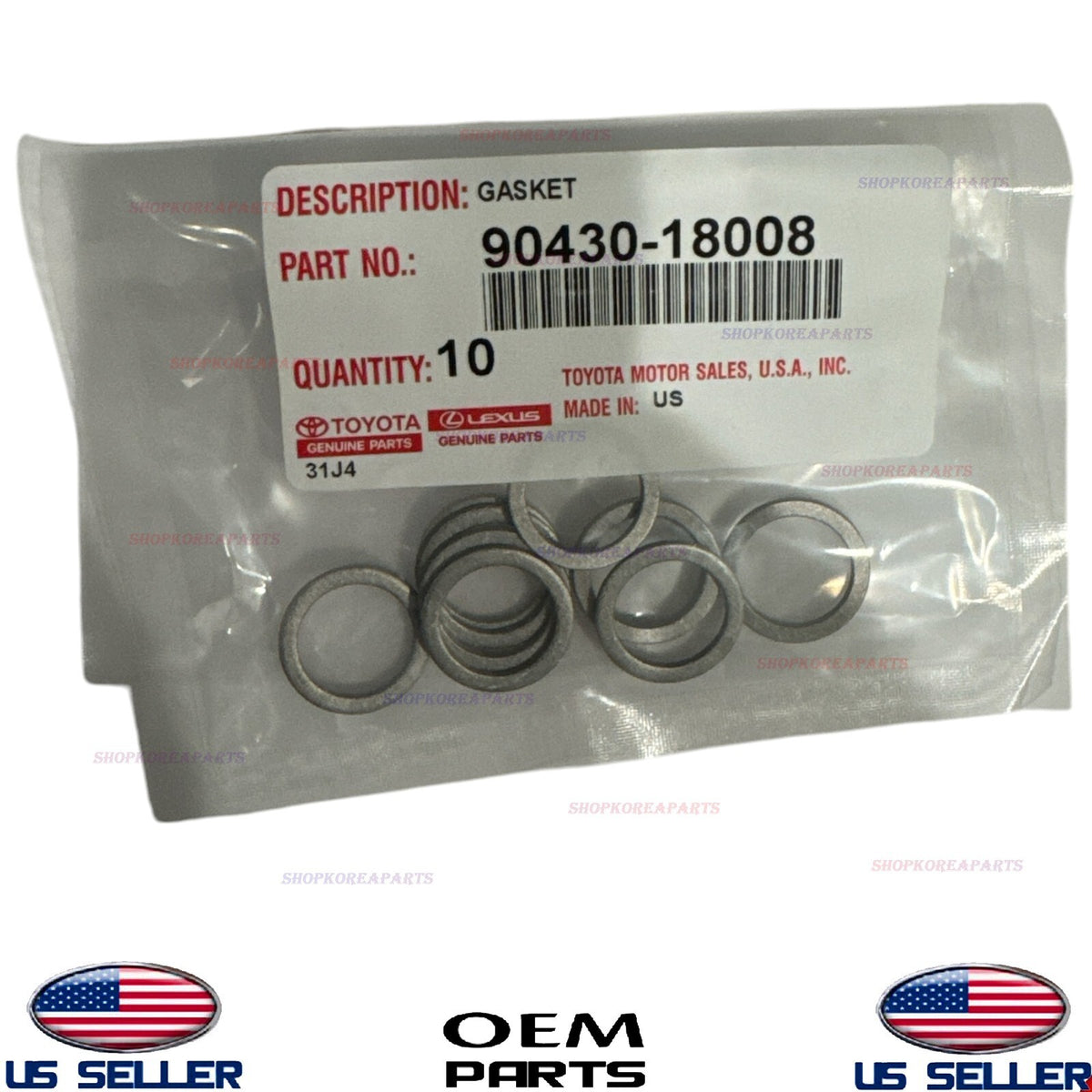 1pcs GENUINE Toyota Transfer Case Differential Gasket Washer 1975-10 90430-18008