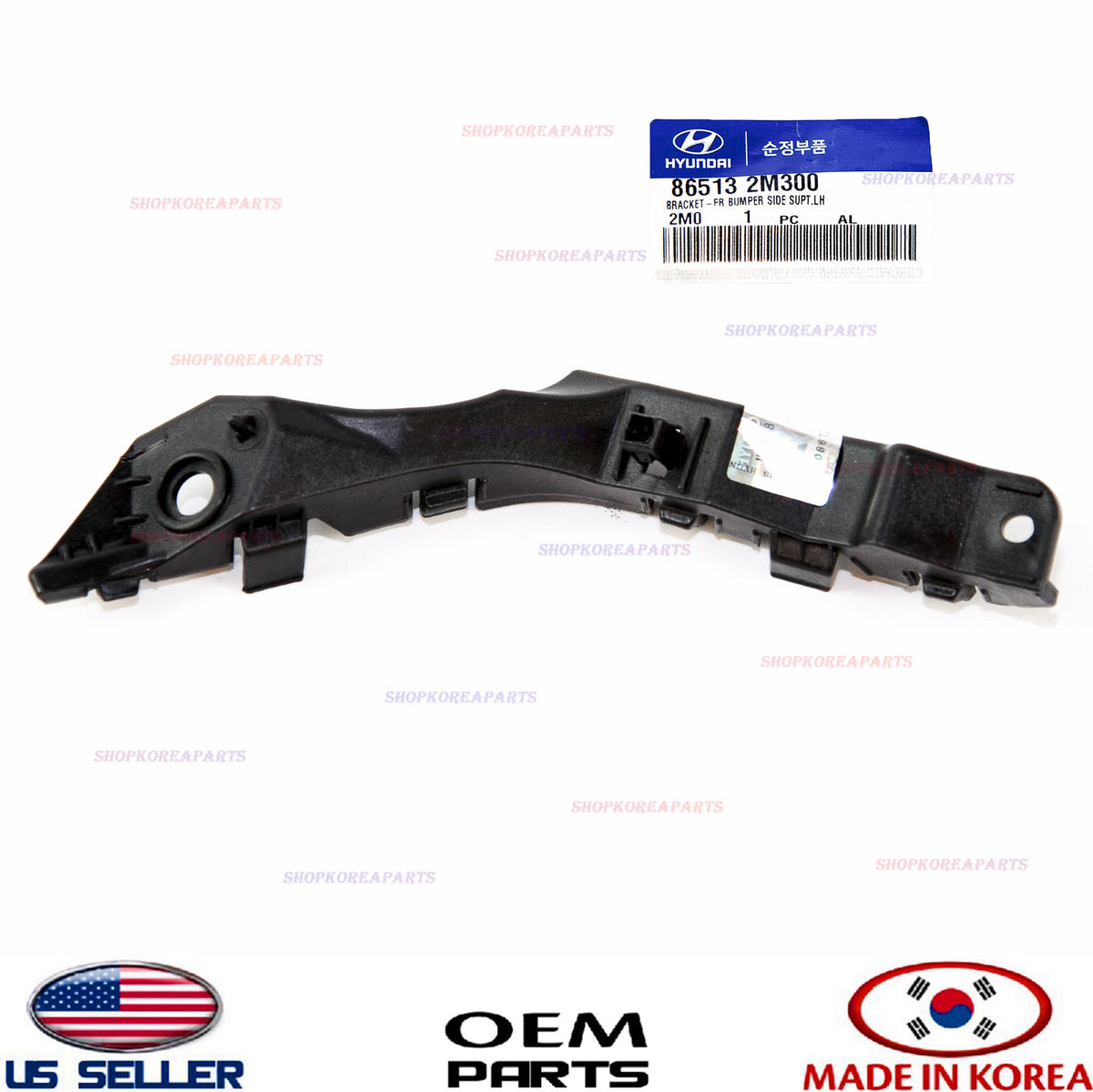GENUINE Front Bumper Bracket Retainer Left Driver Side OEM Genesis Coupe 2013-16