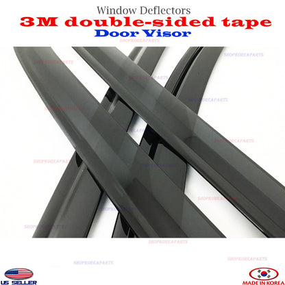 3s Tape SMOKED DOOR VISOR WINDOW VENT DEFLECTOR fits for Chevy Equinox 2018-2024