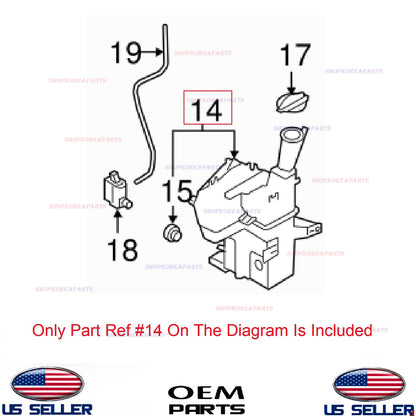 GENUINE OEM Windshield Washer Reservoir Tank for Level Sensor Hole 18-22 Accent