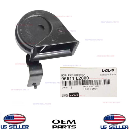 GENUINE OEM Low Note Horn Assembly 2021-2023 Hyundai Santa Fe 96611L2000
