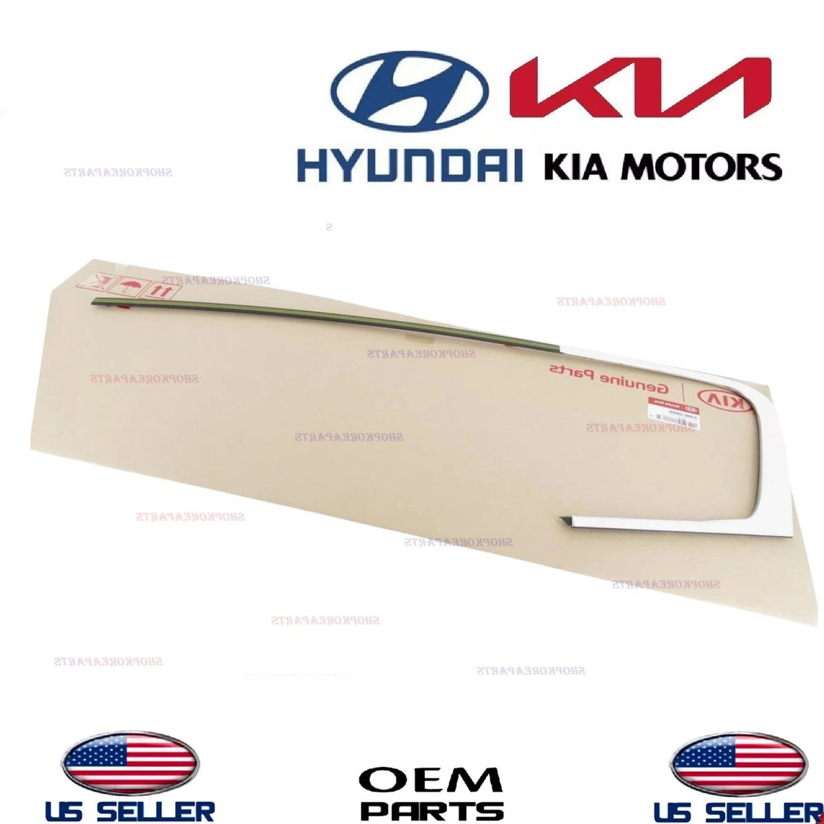 GENUINE Rear LEFT Driver Side Door Molding Chrome 2017-2022 Kia Sportage