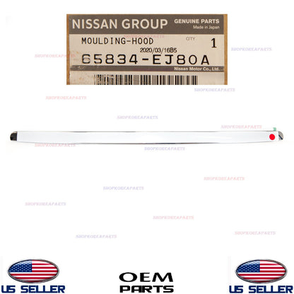 ✅GENUINE✅ Hood Moulding Trim Chrome ⭐OEM⭐ INFINITI M35 M45 2006-2010 65834-EJ80A