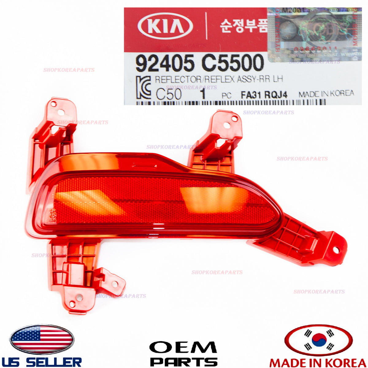 GENUINE Rear Bumper Reflector LEFT Driver Side ⭐OEM⭐ KIA SORENTO 2019-2020