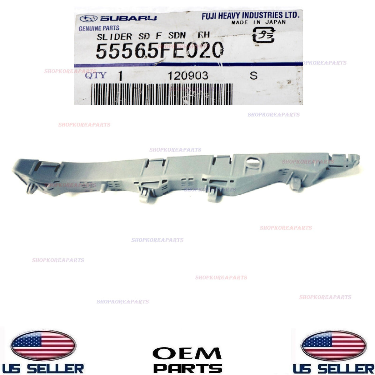 GENUINE Front Bumper Bracket Slider RIGHT Passenger Subaru Impreza Sedan 2006-07