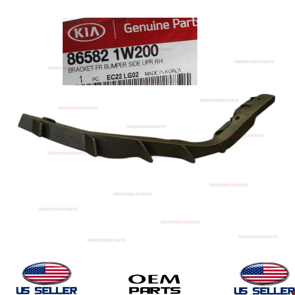 GENUINE Front Bumper Side Bracket RIGHT Passeng 2012-2015 Kia Rio Hatchback 5dr