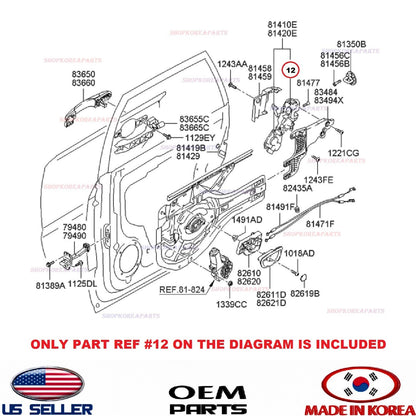 GENUINE Rear Door Lock Actuator LEFT Driver Side ⭐OEM⭐ HYUNDAI TUCSON 2005-2009