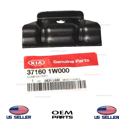 GENUINE Battery Hold Down Tie Bracket Clamp Hyundai Accent Kia Rio 37160-1W000