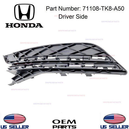 ✅GENUINE✅ Front Bumper Fog Lamp Cap Cover LEFT ⭐OEM⭐ Honda Odyssey 2014-2017