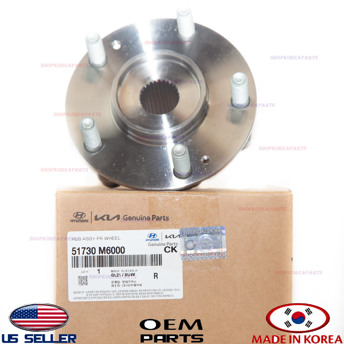 GENUINE OEM FRONT Wheel Hub & Bearing Elantra K4 Forte Niro