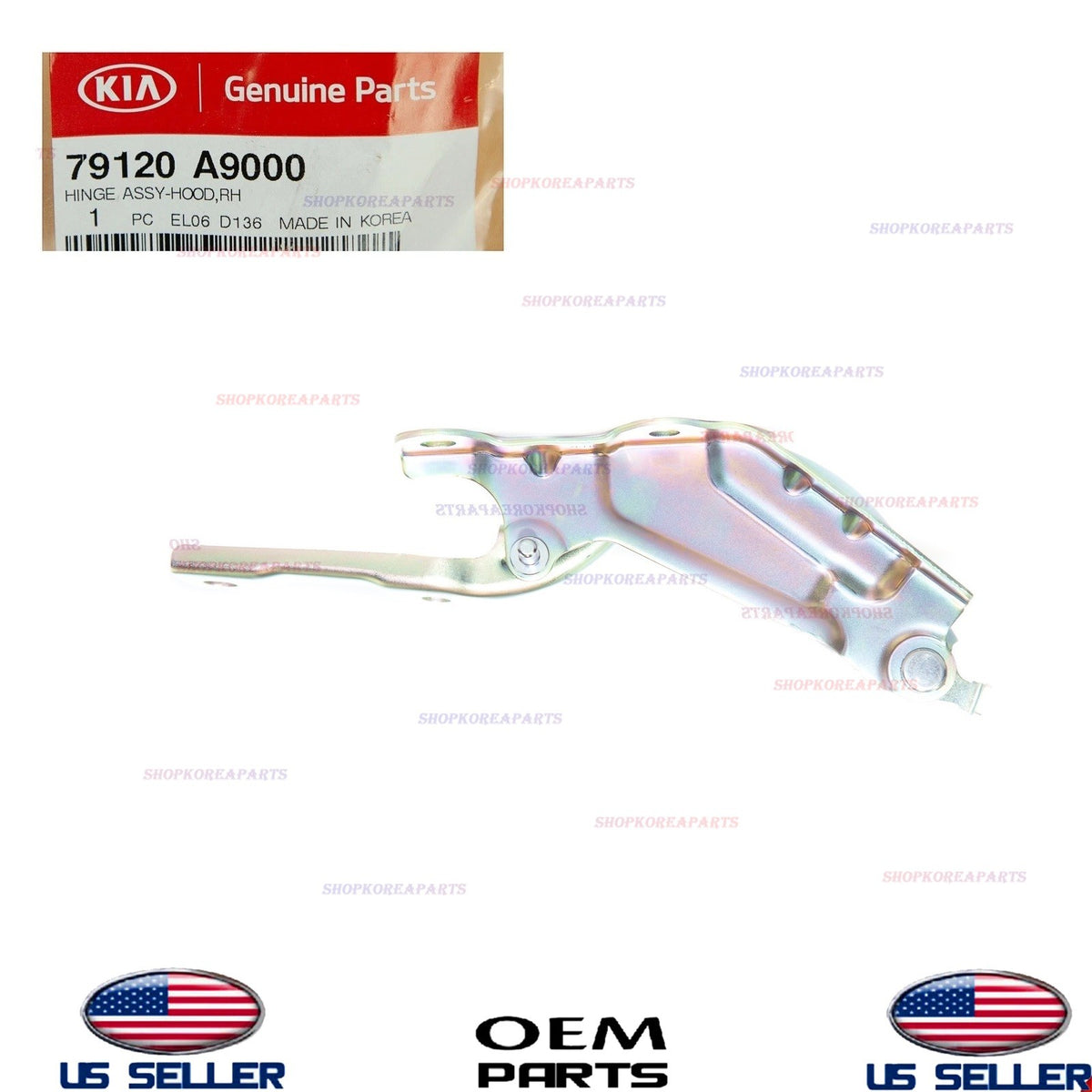 1pcs GENUINE Hood Hinge RIGHT Passenger Side KIA SEDONA 2015-2021