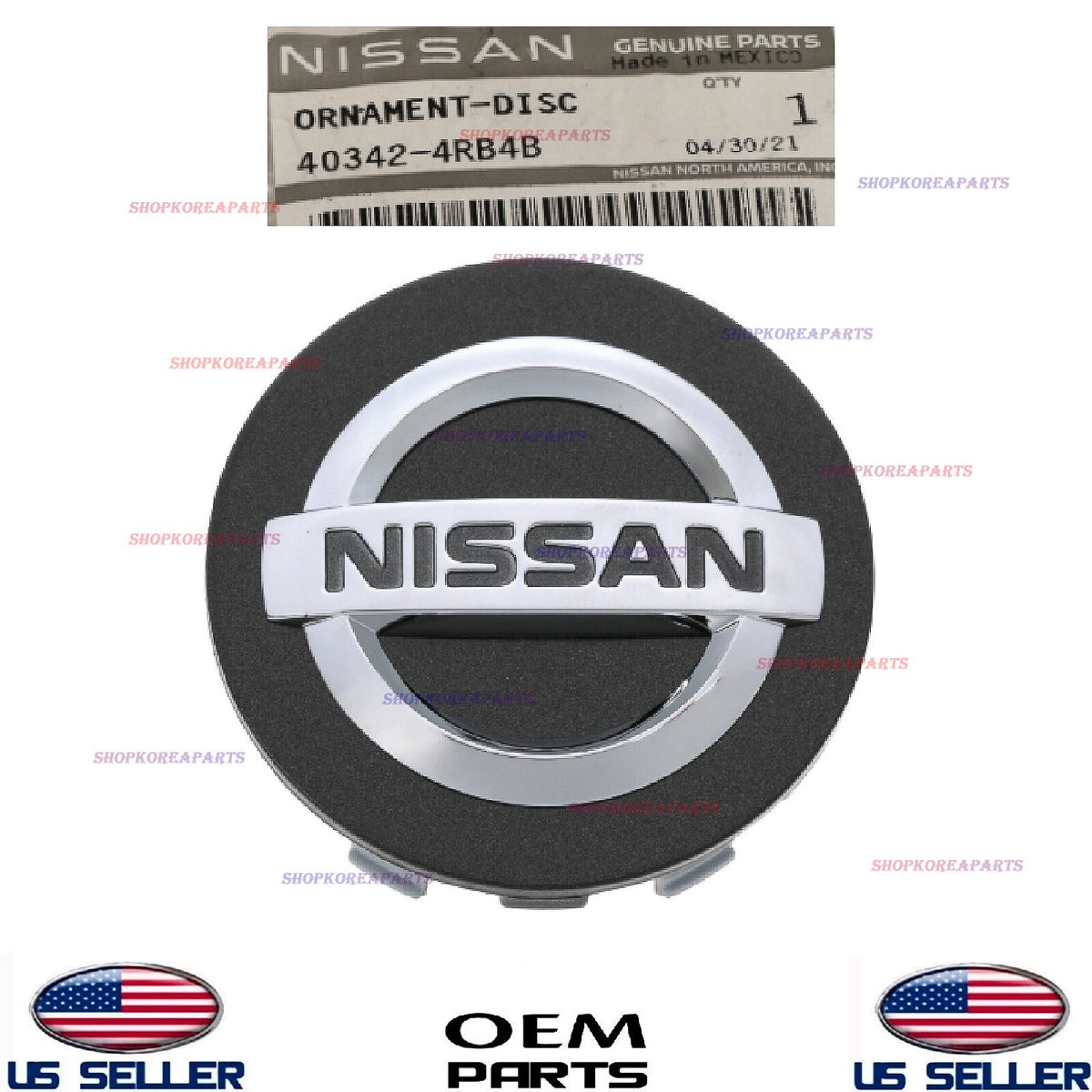 GENUINE Wheel Center Hub Cap Ornament ⭐OEM⭐ Maxima 2016-18 Versa 2017-2019