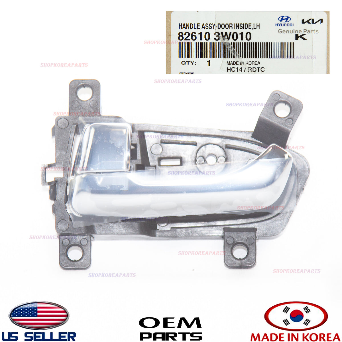 GENUINE Chrome Door Handle Inside LEFT Driver Side ⭐OEM⭐ KIA SPORTAGE 2011-2016