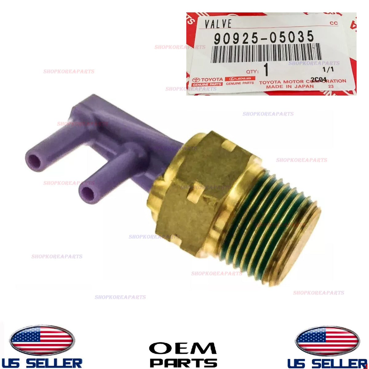 GENUINE Bimetal Vacuum Switching Valve 1pc ⭐OEM⭐ Toyota Lexus *See Compatibility