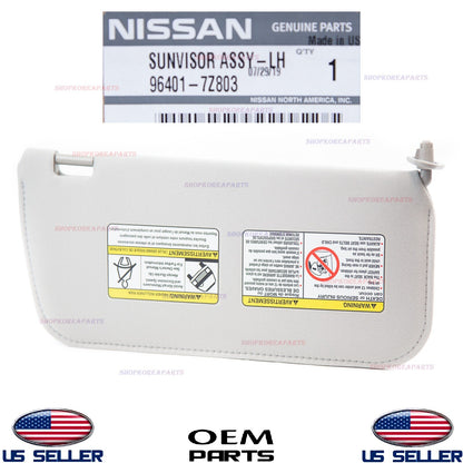 GENUINE Sun Visor Gray Cloth Left Driver Side OEM Nissan Frontier Xterra 2002-04