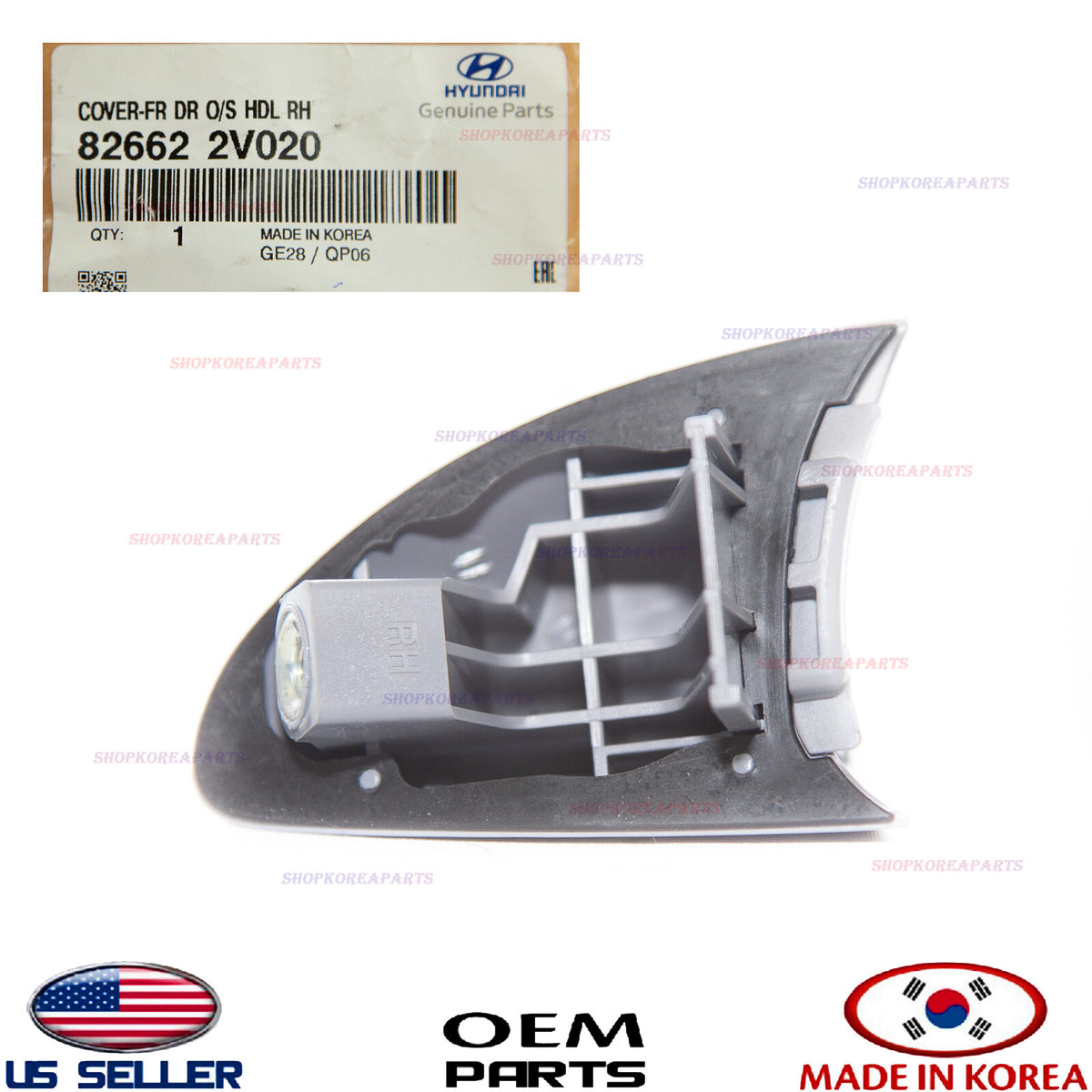 GENUINE Door Outside Handle Cover RIGHT Passenger Side ⭐OEM⭐ Veloster 2012-2017