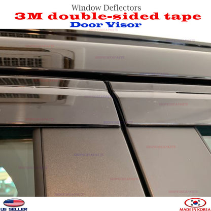Door Visor Vent Shade Rain Window Guard 4pcs for 2021-2026 Chevrolet Trailblazer