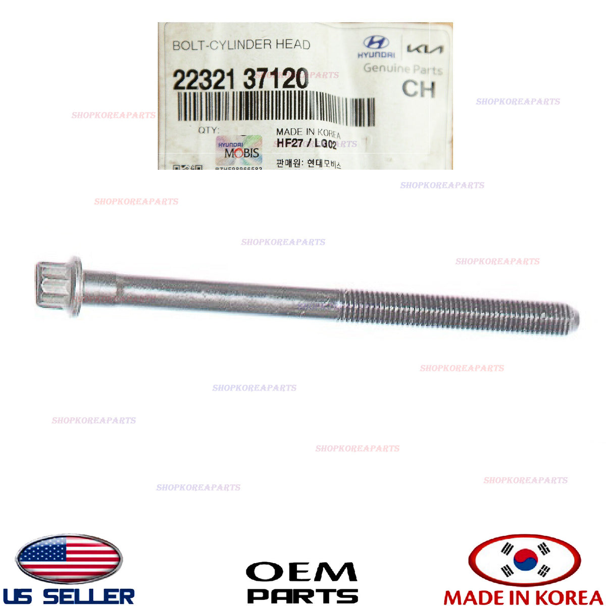 1pcs GENUINE Engine Cylinder Head Bolt OEM HYUNDAI KIA 2.7L V6 See Compatibility