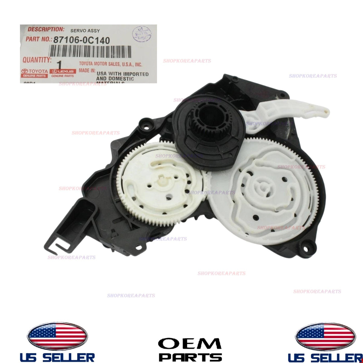 GENUINE OEM Heater & A/C Damper Servo 2007-21 Toyota Sequoia Tundra 87106-0C140