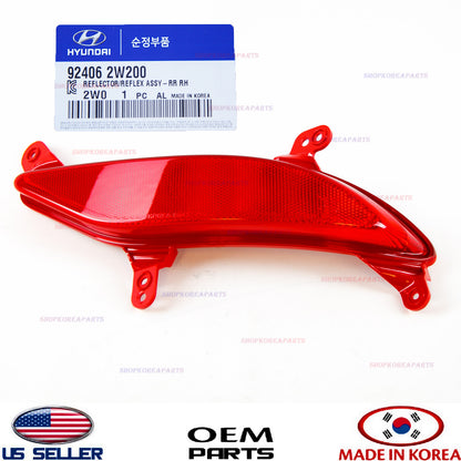 GENUINE Bumper Reflector Rear RIGHT Passenger Side OEM Santa Fe Sport 2013-16