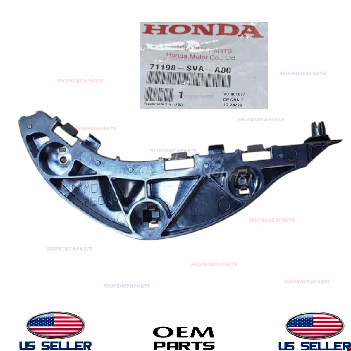 GENUINE Front Bumper Bracket LEFT Driver Side 2006-2011 Honda Civic 2DR coupe