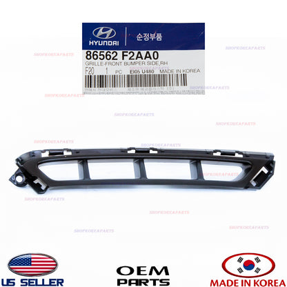FRONT BUMPER Air Grille Curtain RIGHT GENUINE ELANTRA SEDAN 2019-2020 86562F2AA0